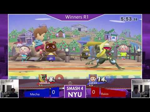 Mecha (Greninja) vs Raios (Ness) - WR1 - NYU Fall '18 Monthly #2