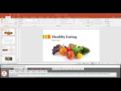 MOS PowerPoint 2016 - Project 20 (English)