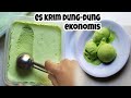 CARA MEMBUAT ES KRIM SANTAN DUNG DUNG PANDAN EKONOMIS DAN MUDAH