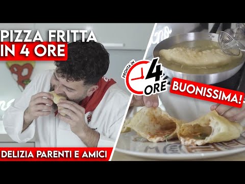PIZZA FRITTA NAPOLETANA Ricetta facile e veloce FATTA A MANO IN 4 ORE