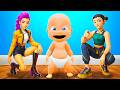 Baby ADOPTED By HUNTRIX FAMILY