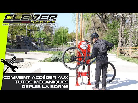 Station interactive de réparation et de gonflage universelle en libre-service pour vélo - clever ifix_8