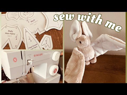 sewing a little bat // process