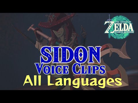 Legend of Zelda: Tears of the Kingdom - Sidon Voice Clips (All Languages)