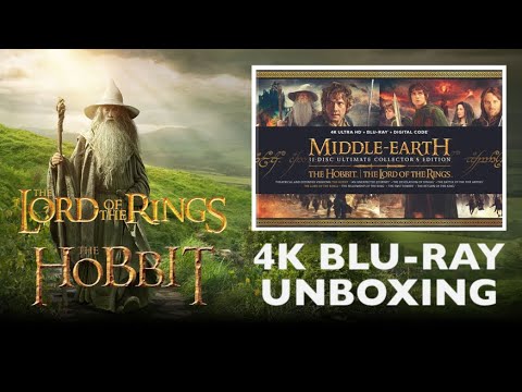 MIDDLE EARTH 31-DISC ULTIMATE COLLECTOR'S EDITION 4K BLU-RAY UNBOXING! | THE HOBBIT & LOTR TRILOGY!