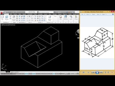 MECHANICAL MODELING USING COORDINATE METHOD | AUTOCAD MECHANICAL MODELLING TUTORIAL