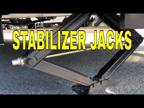 HOW TO USE MANUAL STABILIZER SCISSOR JACK OPERATION CRANK JACKS Dodd RV Service Maintenance