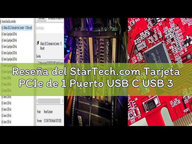 Vídeo relacionado con StarTech.com Tarjeta Adaptadora PCI Express de 2 Puertos USB-C 3.2 Gen 2 (10Gbps) - Chipset ASM3142 - Hub Interno USB Tipo C (PEXUSB312C3)