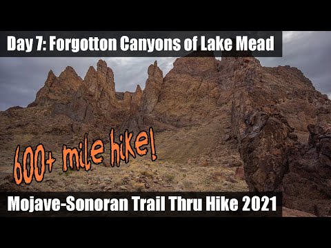 Mojave-Sonoran Trail Thru Hike Day 7: Forgotten Canyons of Lake Mead