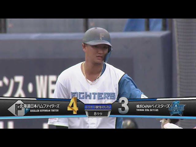 【ファーム】ファイターズ・佐藤龍世 ショートのグラブをはじく勝ち越しのタイムリーヒットを放つ!! 2022年7月19日  北海道日本ハムファイターズ 対 横浜DeNAベイスターズ