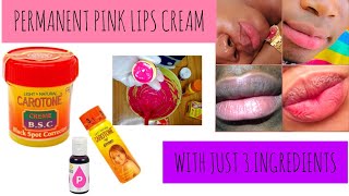 7 DAYS PERMANENT PINK LIPS FOR DARK LIPS | DIY PINK LIPS CREAM