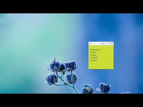 Keep desktop sticky notes always on top of other apps in Windows
