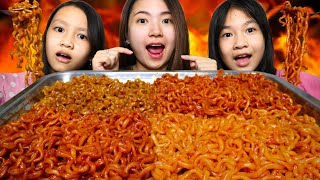 Download lagu MUKBANG SAMYANG 4 FLAVOR‼️ SAMYANG CURRY, CARBONARA, CHEESE, ORIGINAL🥰 mp3