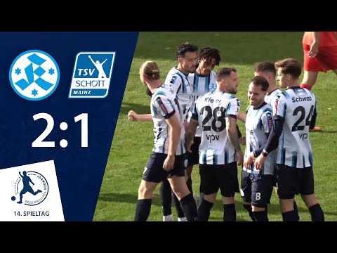 Kickers haben Nase vorn | SV Stuttgarter Kickers - TSV Schott Mainz | 14. Spieltag RLSW