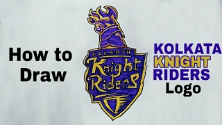 How to Draw 'Kolkata Knight Riders' Logo | IPL 10 |ARTIST MUNDA