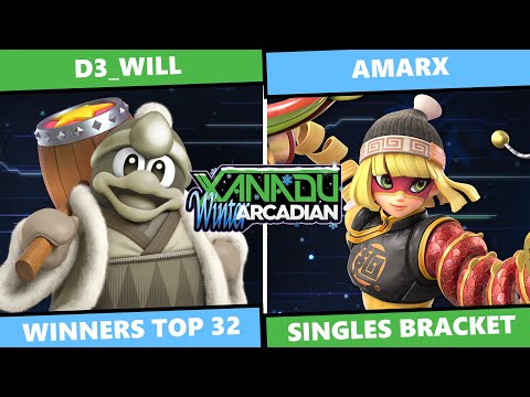 Xanadu Winter Arcadian: Winners Top 32 - D3_Will (Dedede) Vs AmarX (Min Min) SSBU Singles