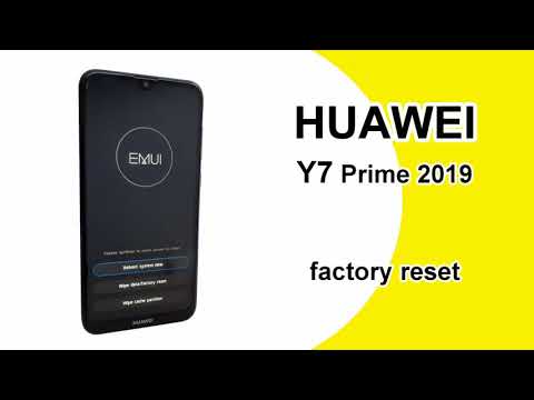 Huawey Y7 2019  How to Factory Reset, Master Format, Android Recovery Menu