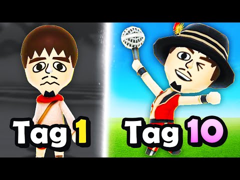 Ich habe 10 Tage in Miitopia gelebt!
