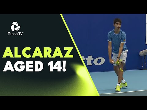 14 Year Old Carlos Alcaraz RARE Footage In Juniors at Nitto ATP Finals 2017!