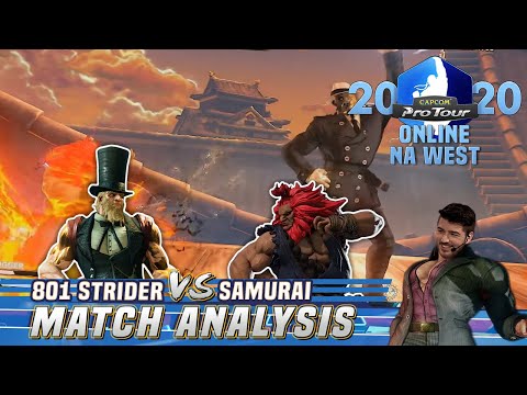 SFV CE Match Analysis: CPT Online NA West 1 WF - 801 Strider (G) vs. Samurai (Akuma)