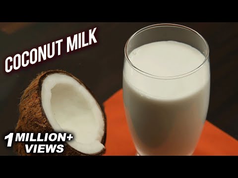 How To Make Fresh Coconut Milk | Home Made Coconut Milk | World Coconut Day Special - Ruchi