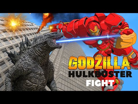 Godzilla vs Handsome Hulkbuster in GTA V mods. The battle is just beginning. Part 1 #3