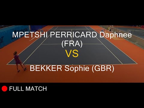 MPETSHI PERRICARD Daphnee (FRA) VS BEKKER Sophie (GBR) - Open Super 12 Auray 2020