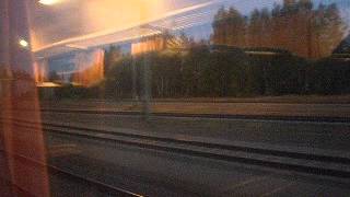 preview picture of video 'Night express train 266 passes Kauhava station by 156km/h'