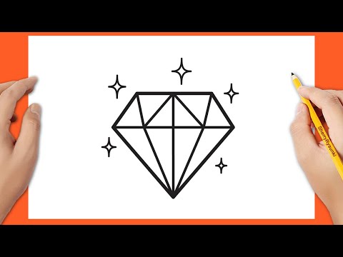 Jak narysować diament | Łatwe rysunki