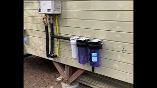 Plumbing rough-in on off-grid cabin: PART 3-dryer vent and water supply
