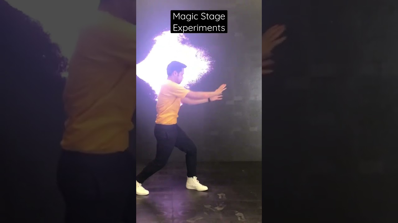 Magic Stage Experiments. Immersive Stage at our lab with depth sensor tracking. #shorts