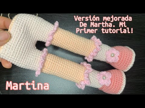 Muñeca amigurumi Martina 35cm. Parte#1. Tutorial paso a paso