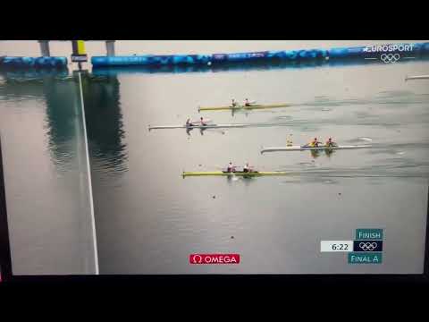 Rowing: men's coxless pair final race Paris 2024 - Sinkovic brothers gold with Eurosport commentary