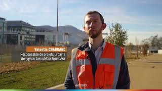 Passerelle de l’Écoquartier de l'Étoile, située entre Annemasse et Ambilly