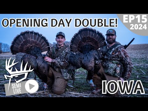 Iowa Turkey Hunting | OPENING DAY DOUBLE