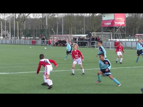22-03-2017: FC Utrecht JO10-1 - Alphense Boys JO11-1 (1e helft, score 1-0)