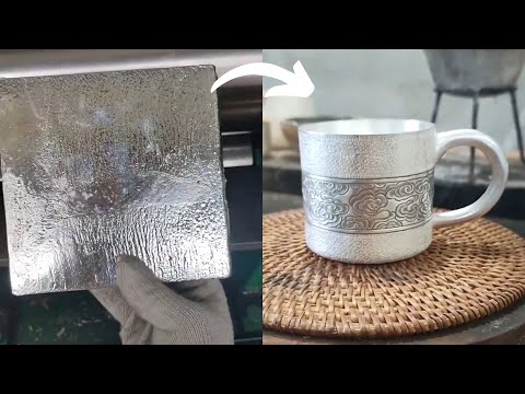 Making a Silver Cup | 100% silver