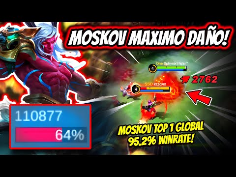 ¡ESTE ES EL VERDADERO POTENCIAL DE MOSKOV! MOSKOV TOP 1 GLOBAL 95.2% WINRATE! | MOBILE LEGENDS