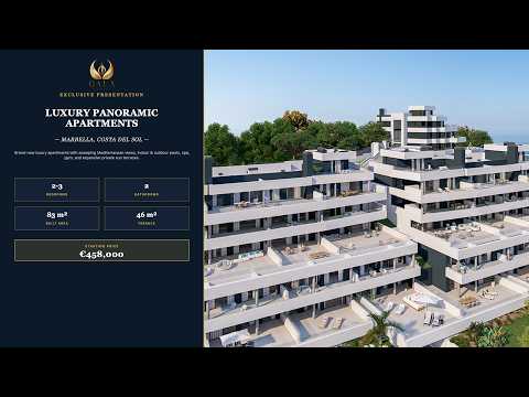 Modern Luxury Apartments with Panoramic Sea Views in Los Monteros, Marbella - Video
