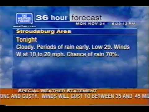 WeatherSTAR XL - 11/24/2003, 6:28PM