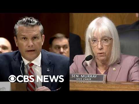 Watch: Hegseth, Sen. Murray clash over Iran war funding request