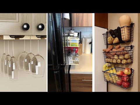 Part of a video titled 34 Super Inventive Ways to Organize a Tiny Kitchen - YouTube