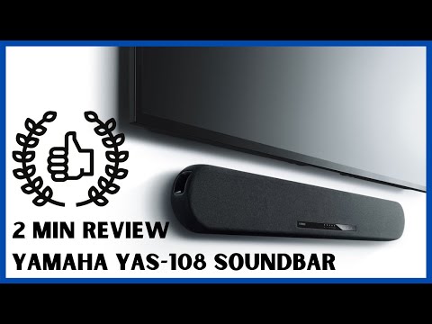 YAMAHA サウンドバー YAS-108 BLACK 80 W Black Yamaha Yas 108