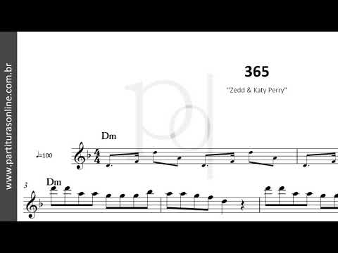 365 ♪ Zedd & Katy Perry | Partitura