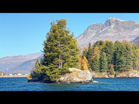 Switzerland in Golden Autumn 🍁 | Unreal 4K HDR Views from Lake Sils 🇨🇭