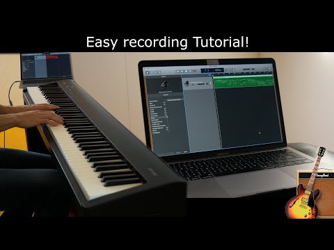 How to record audio using MIDI on a digital piano (GarageBand)