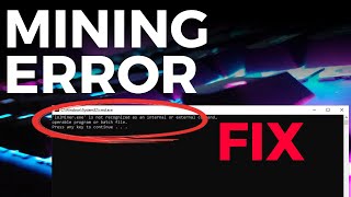 lolMiner.exe not recognized as an internal or external command | Crypto Mine Error Fix