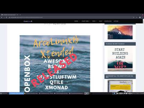 ArcoLinux : 1332 How to build the ArcoLinuxB Openbox iso