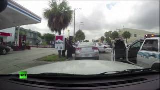 Miami cops fight after traffic stop