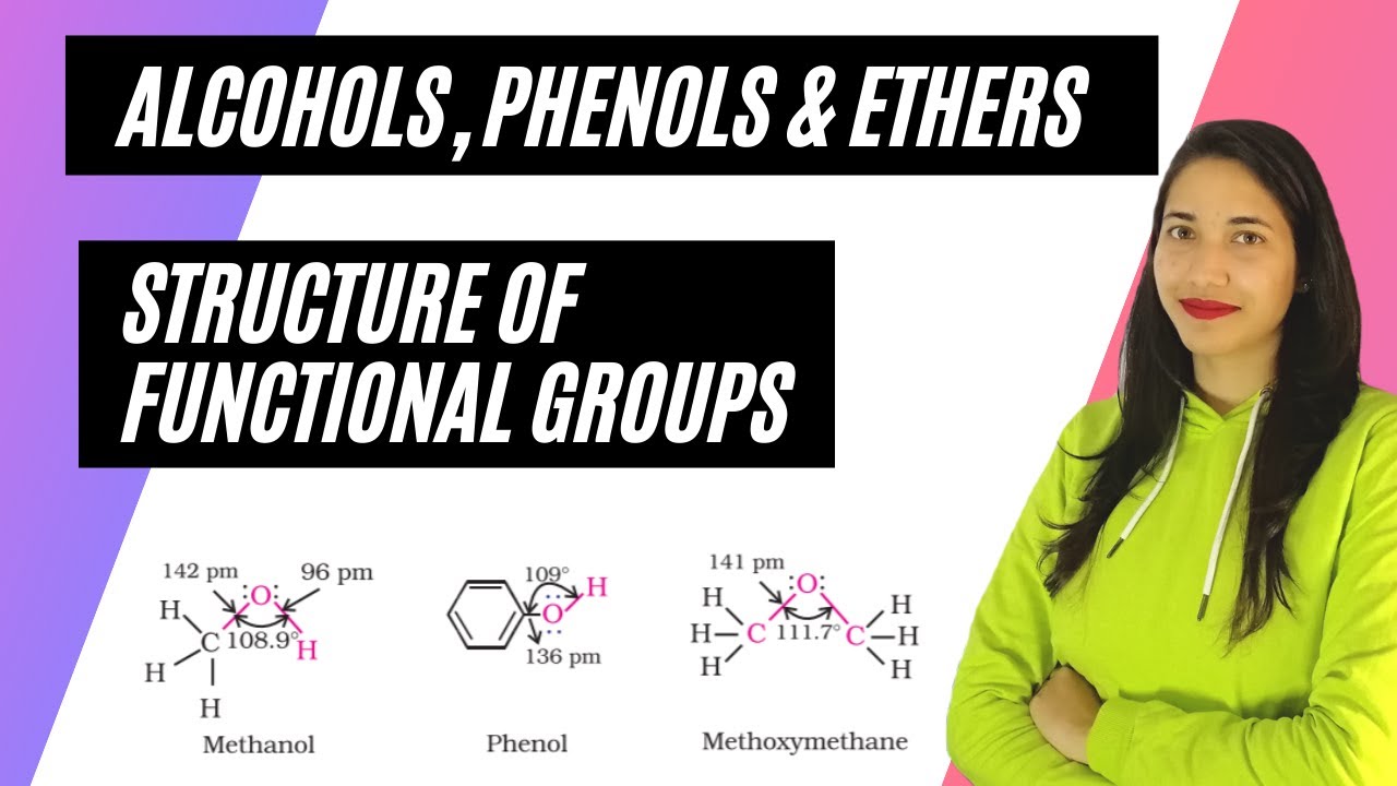 Structure of functional groups class 12 - Alcohols, phenols and ethers